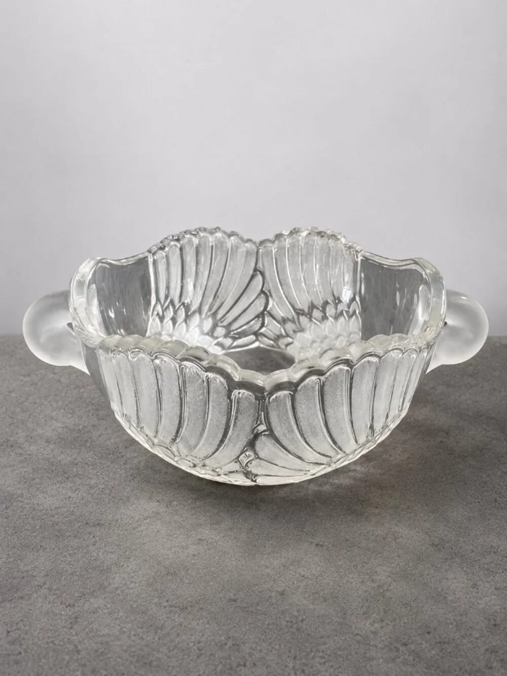 Vintage Mikasa Walther Crystal Swan Bowl West Germany 4